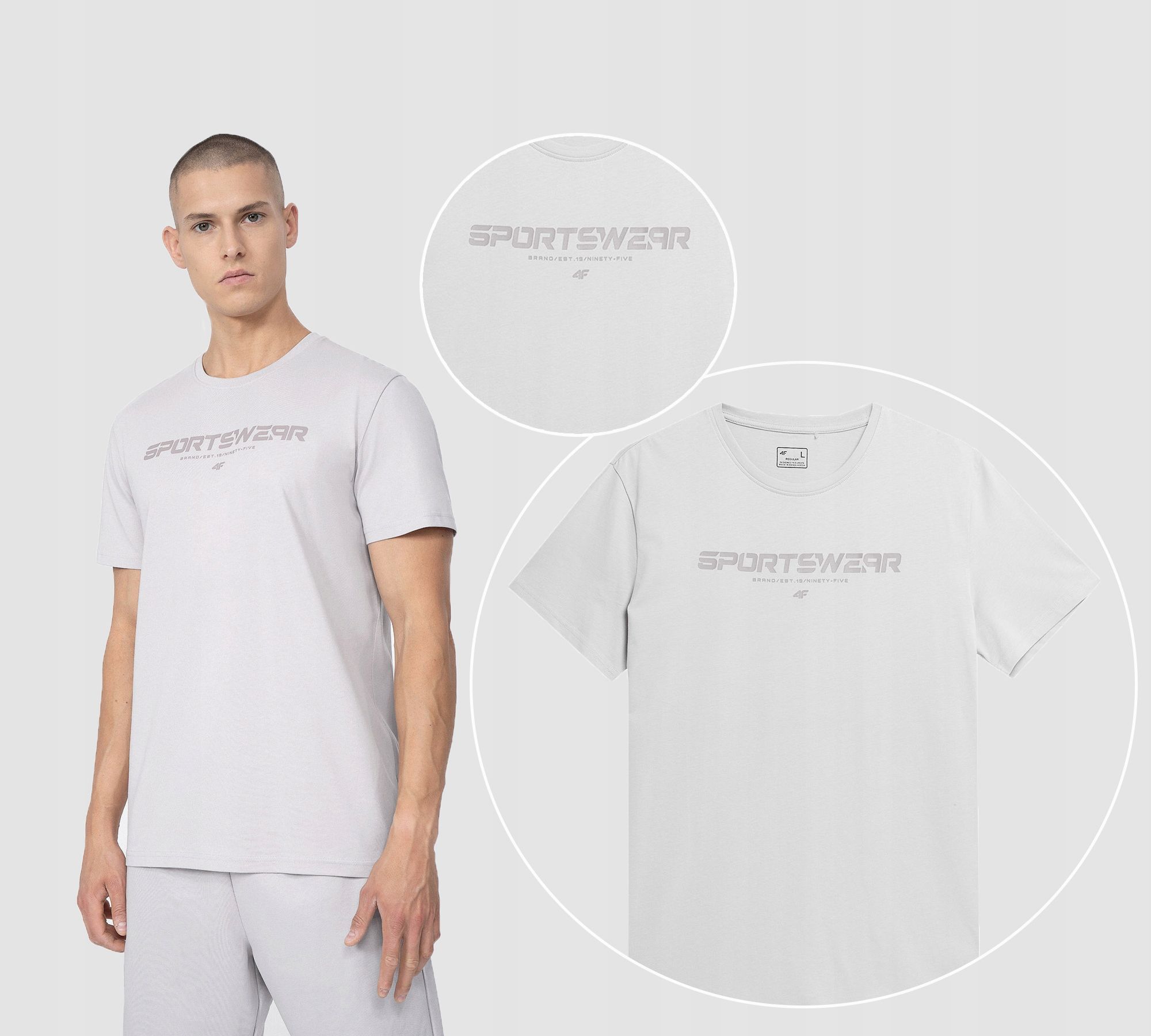  Men&#39;s t-shirts 4f cotton t-shirts sports xl ttshm2256 ss25