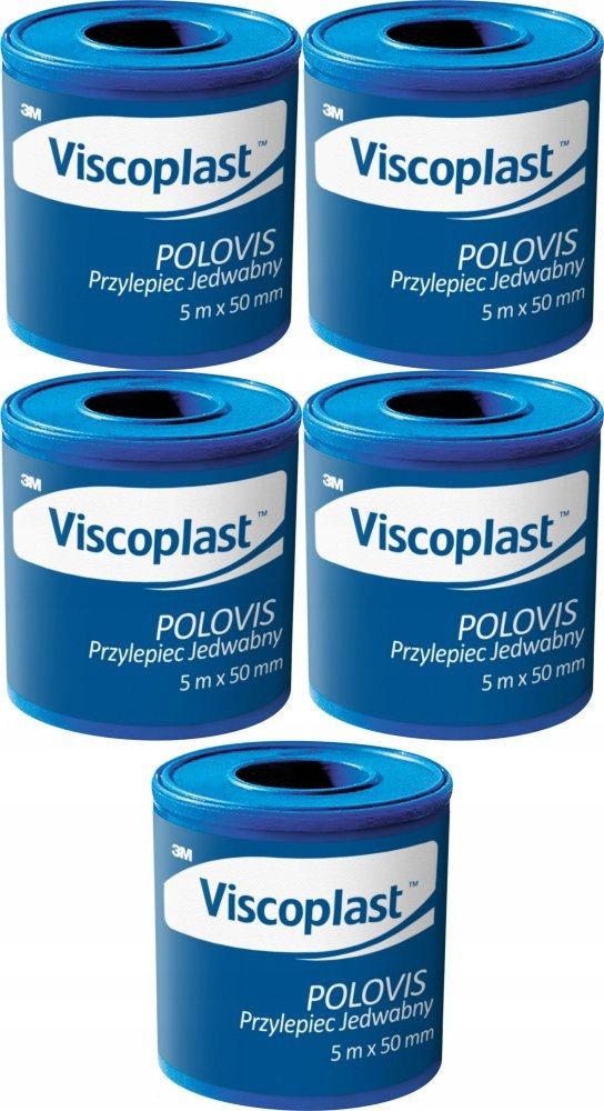  Viscoplast roll-on-pflaster polovis + 5m x 50mm weiß x 3 pcs.