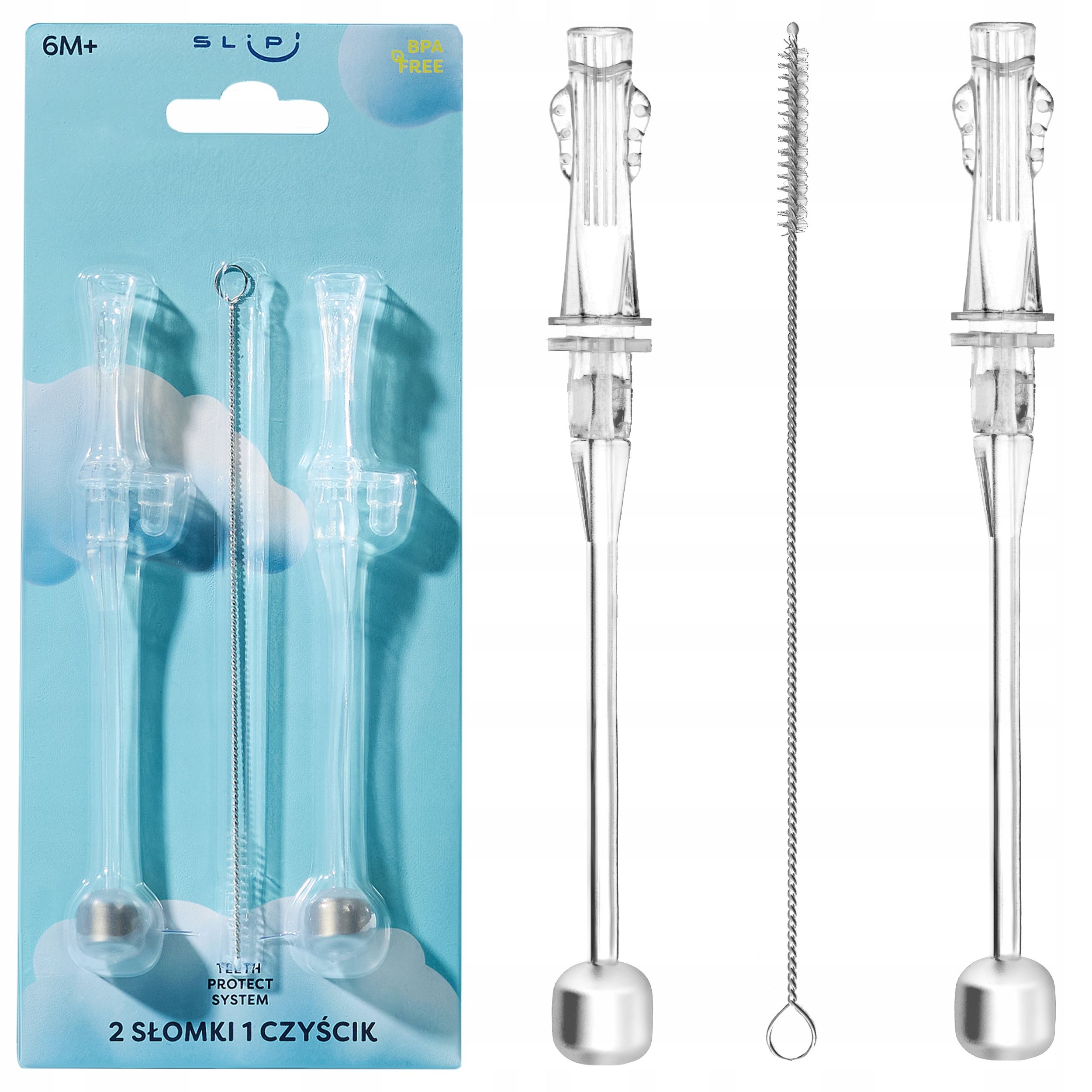  Slipi queen | trinkbrunnen trinkflasche mit strohhalm mit einem gewicht für wasser für kinder 280ml 6m