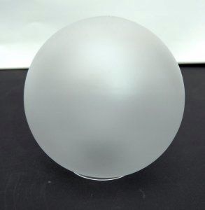  Stiklinis šviestuvo gaubtas kamuolys baltas uždara 14cm lempoms