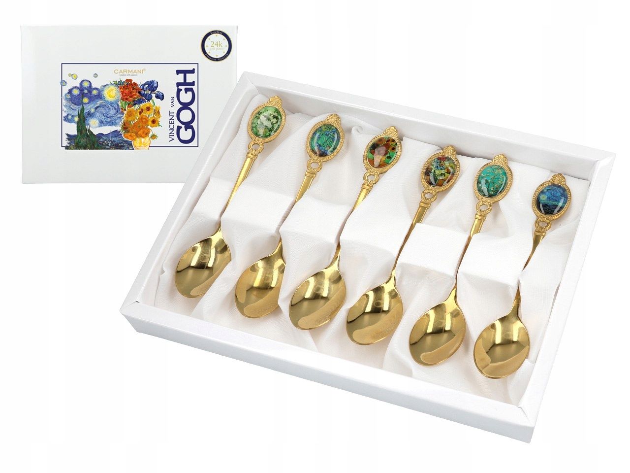  Set. 6 spoons - mix works known artystow (carmani)