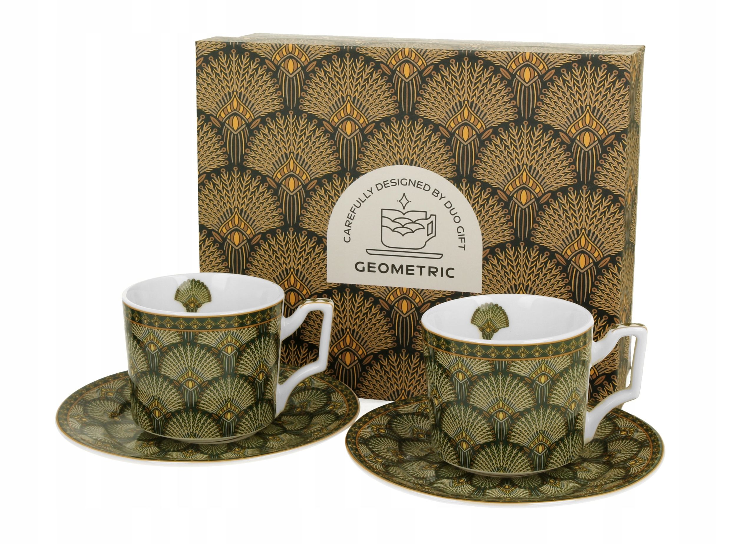  2 cups espresso with saucers safa