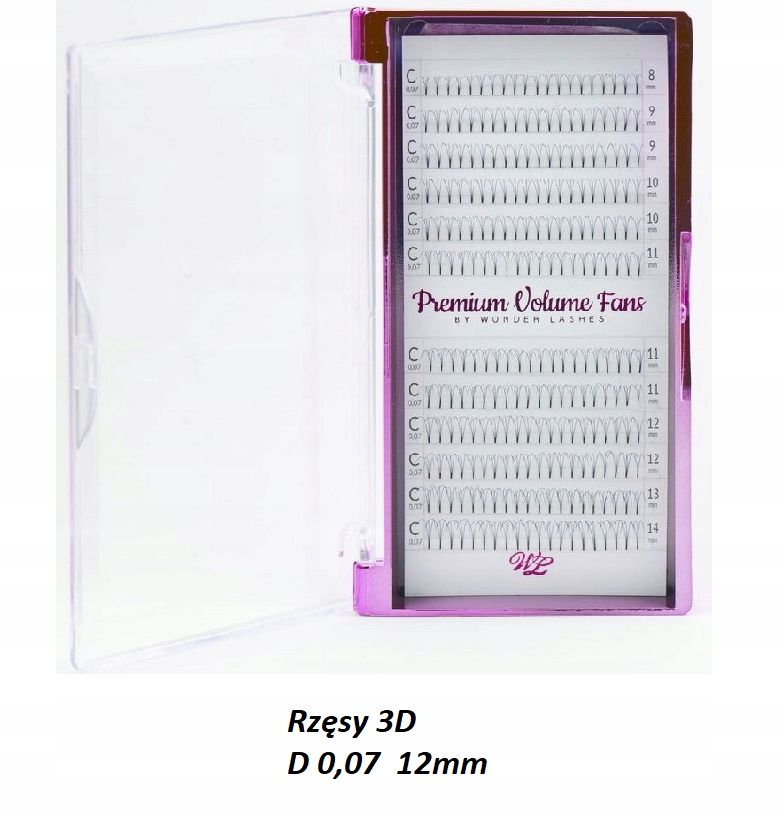  Slay wimpern 4d mix mischen d 0,07mm 8-14 wonder lashes wonderlashes volume fans
