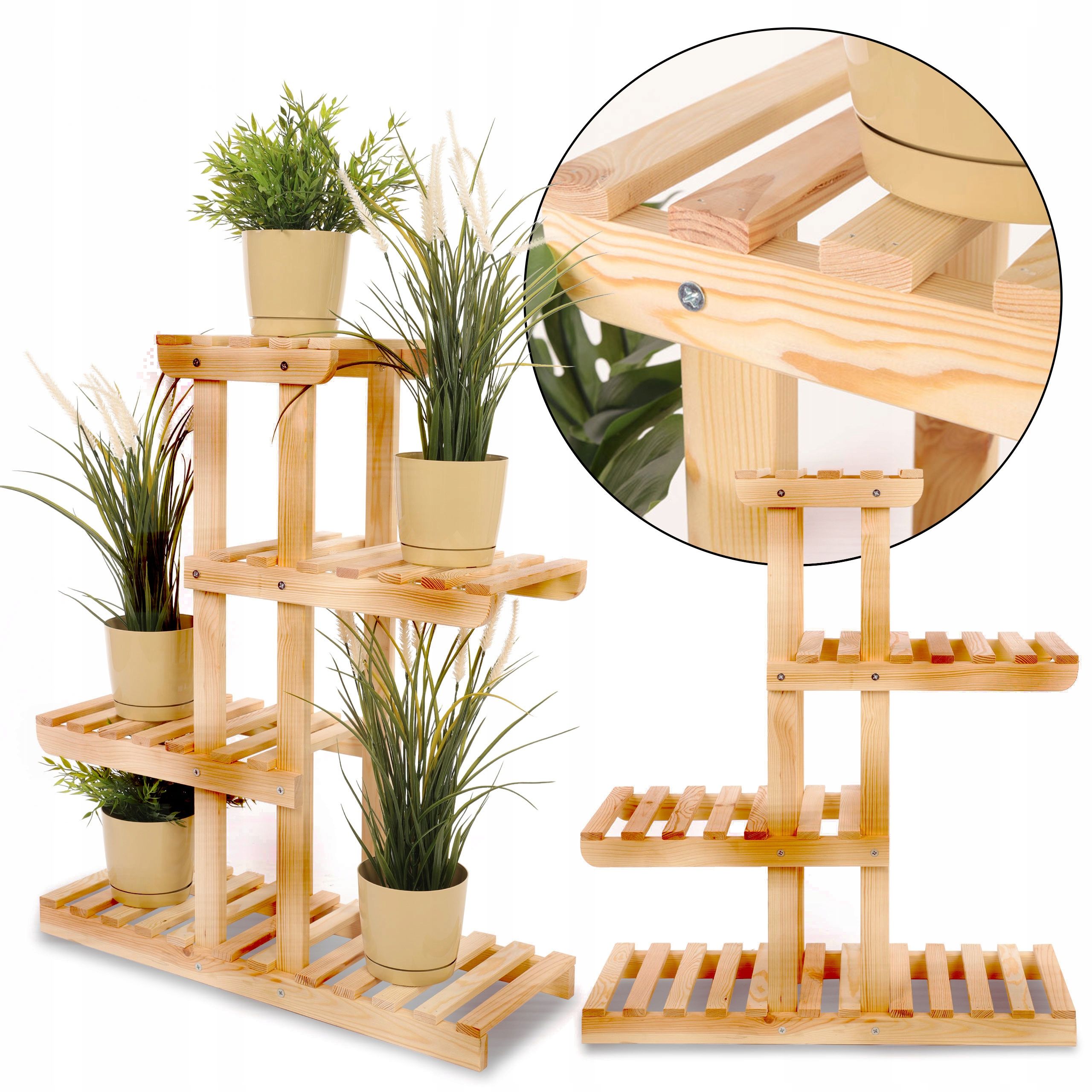  Wooden flower stand flower stand shelf for pots big durable eco