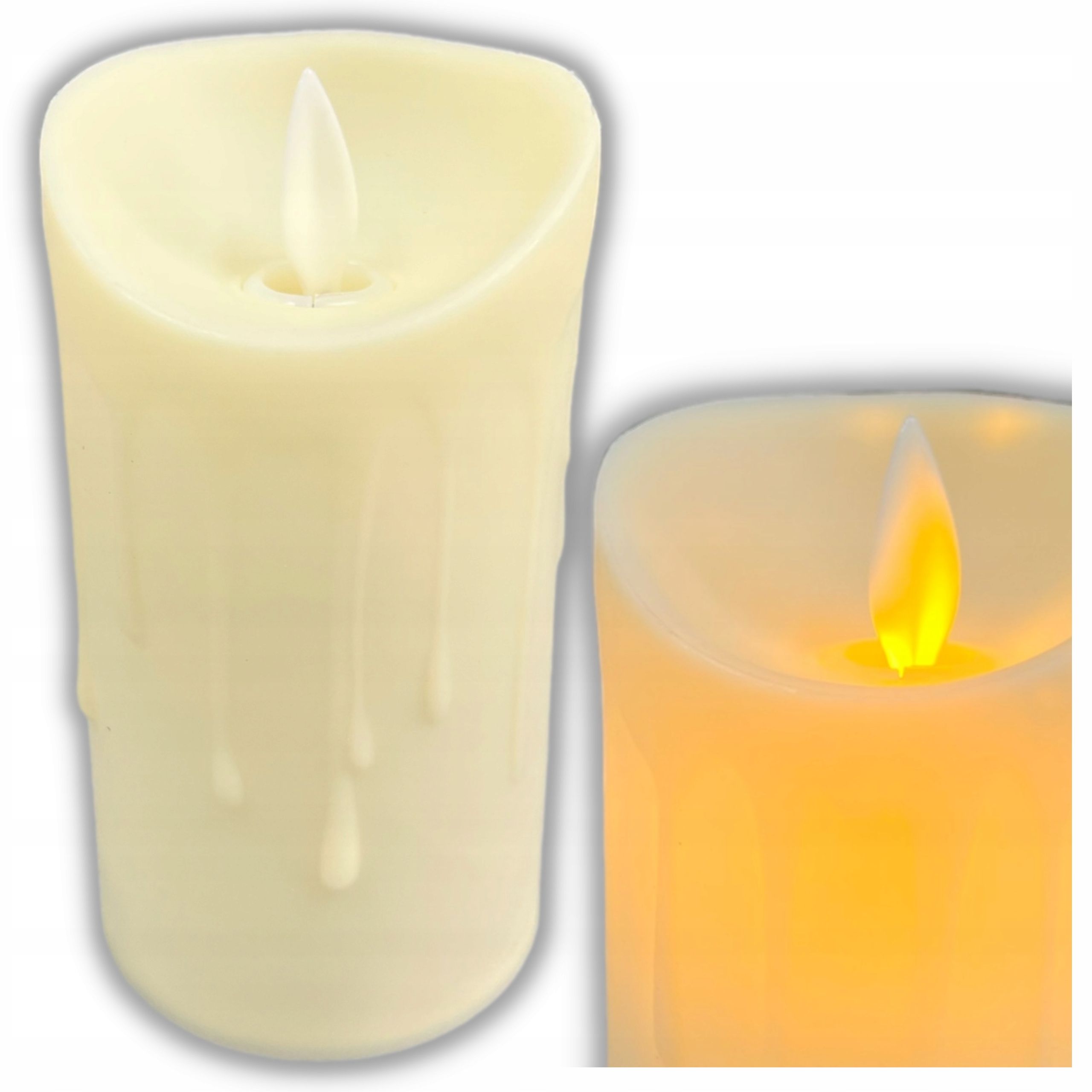  12x suppositories electric contribution for grave candles candle with batteries with glitter 18cm