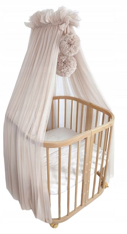  Koell canopy tulle with lumps for the crib taupe