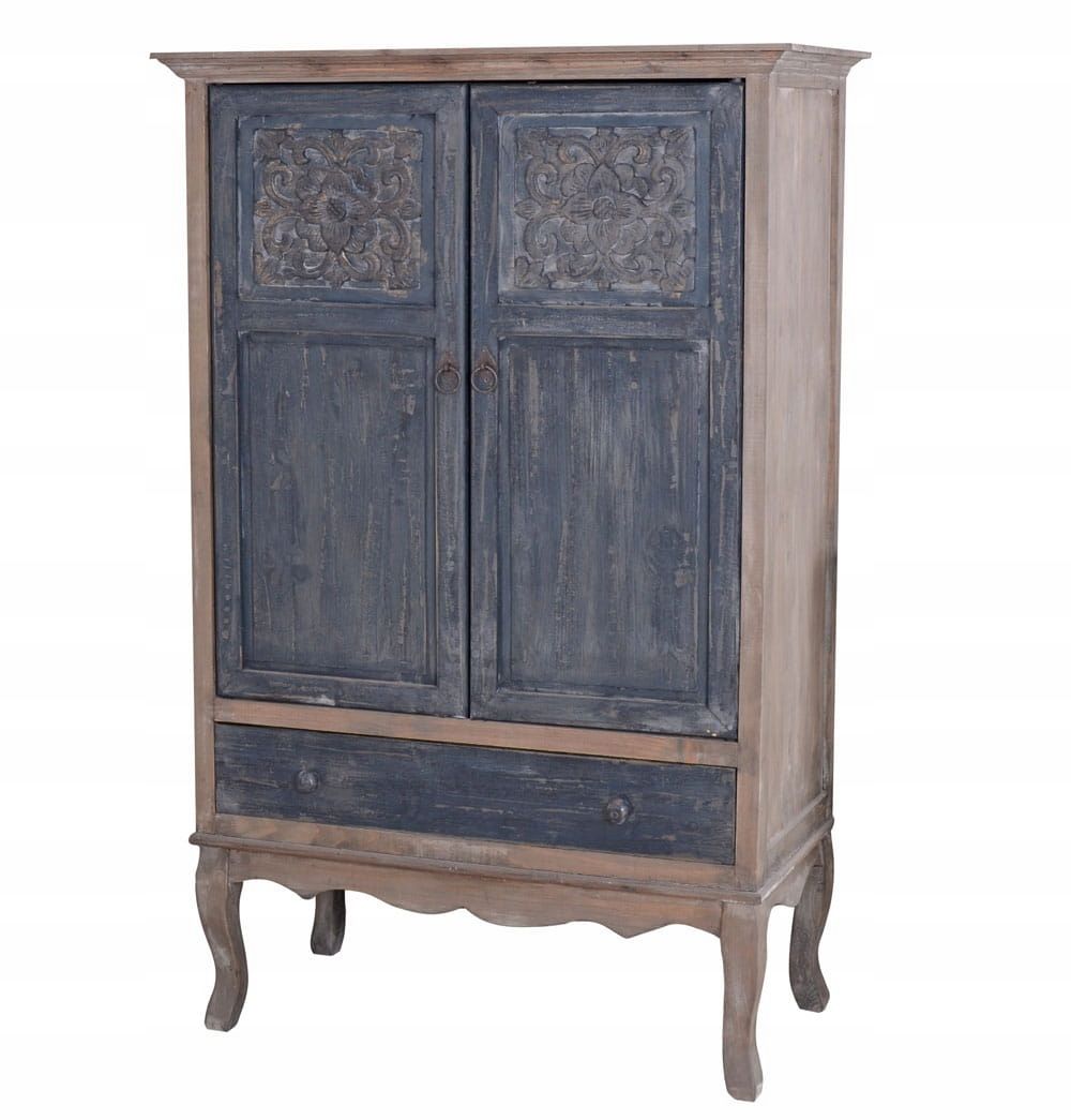 Kabinets aziātu koka stils shabby chic