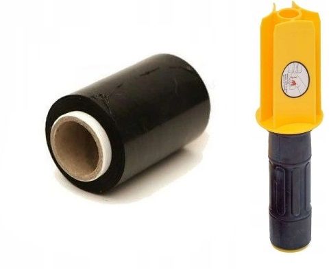  Stretch plėvelė mini rap 0,3kg raudonos spalvos