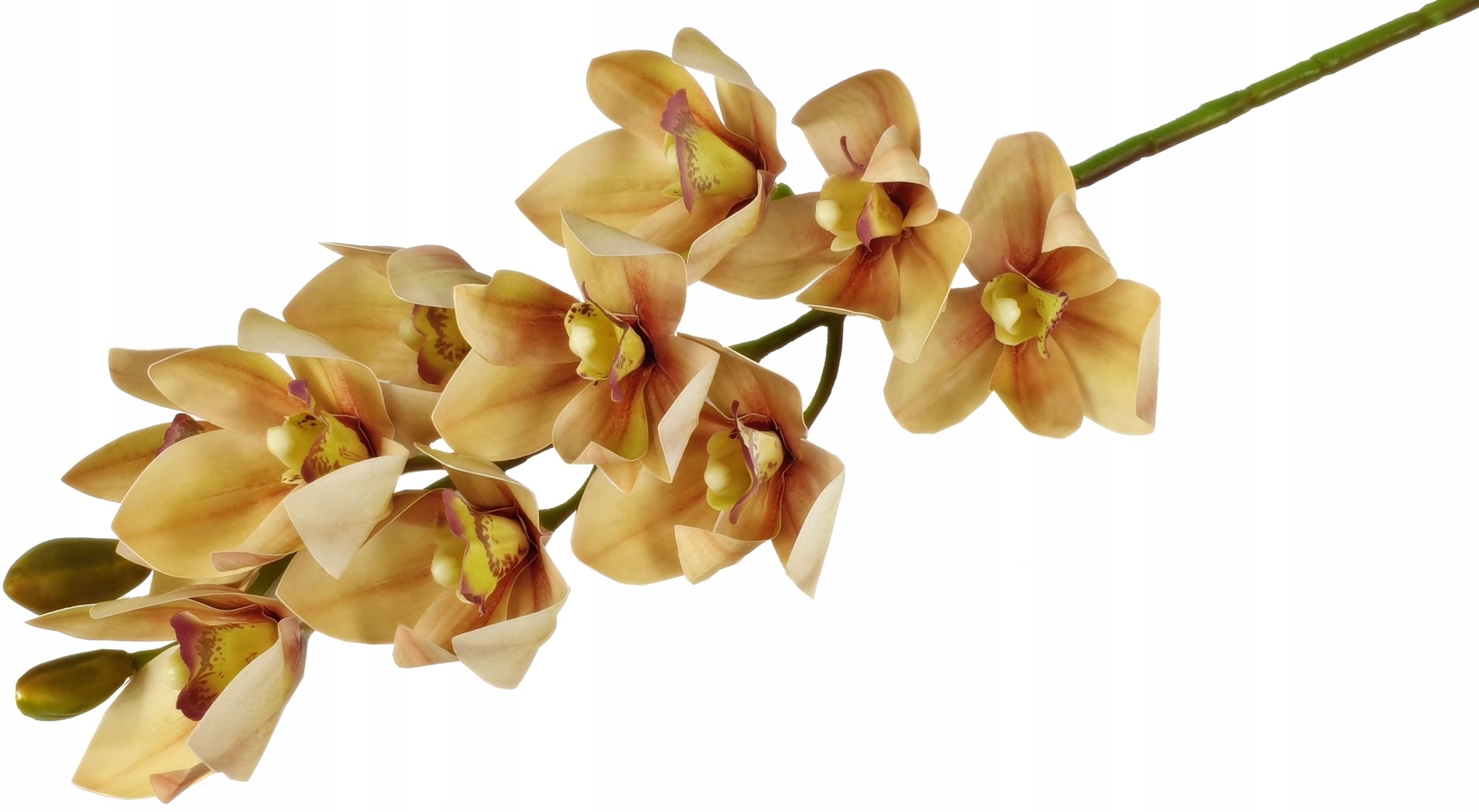  Orchid twig 20 flowers 76 cm rubber