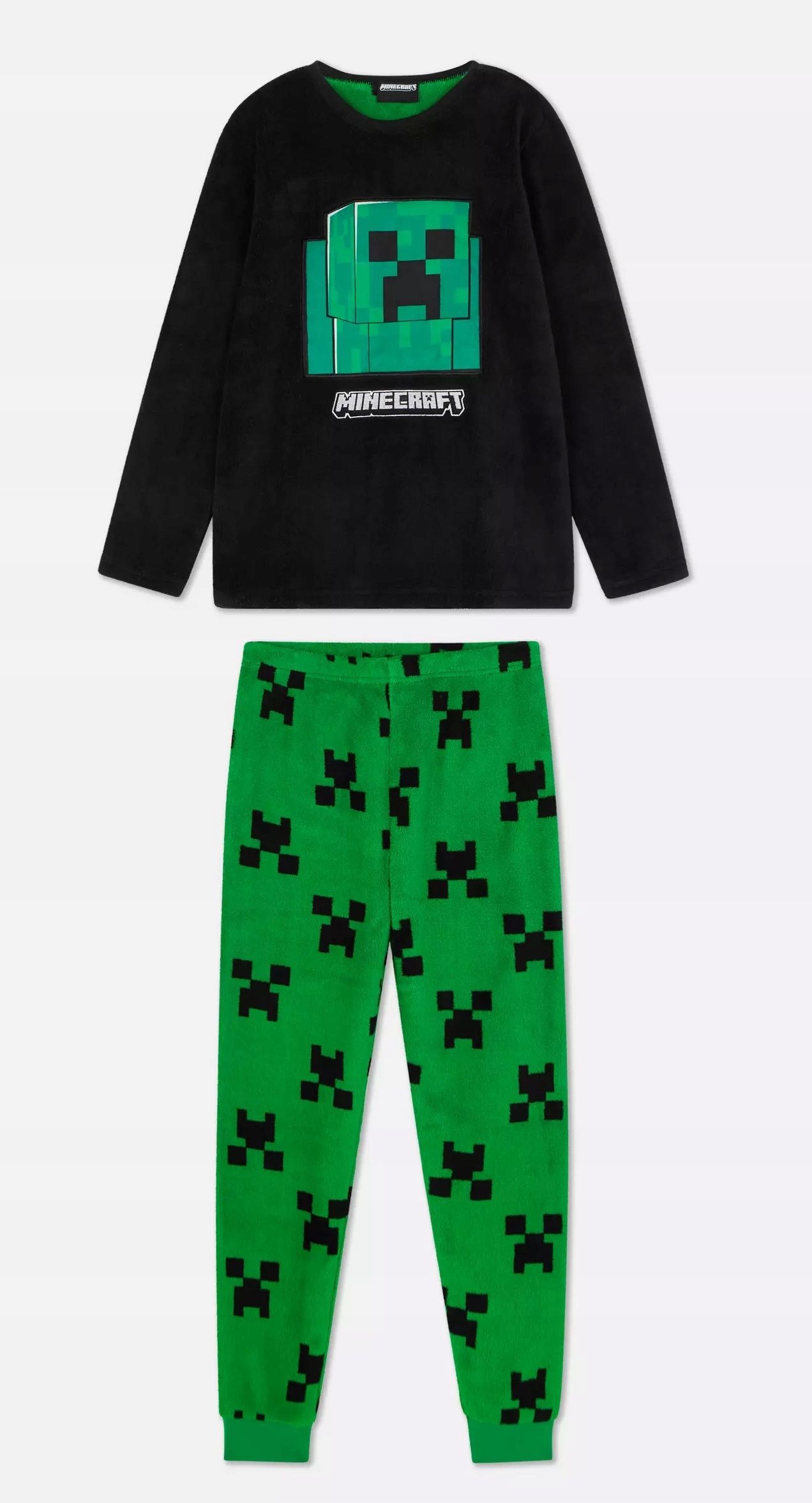  Primark soe pidžaama pidžaama creeper talv 11-12l 152 polar mäng minecraft