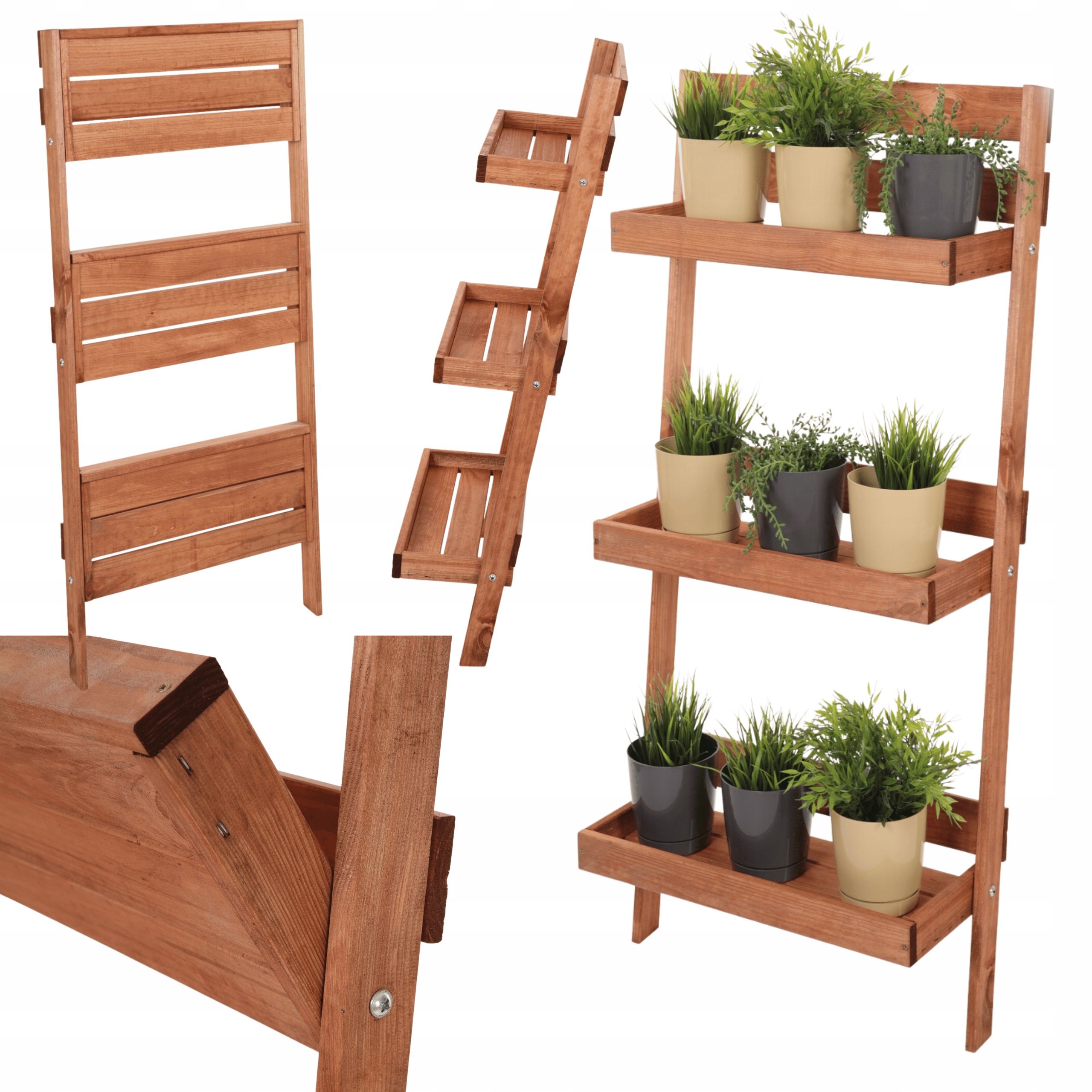  Flower stand opierany ø walls flower stand shelf for plants 145x77cm eco