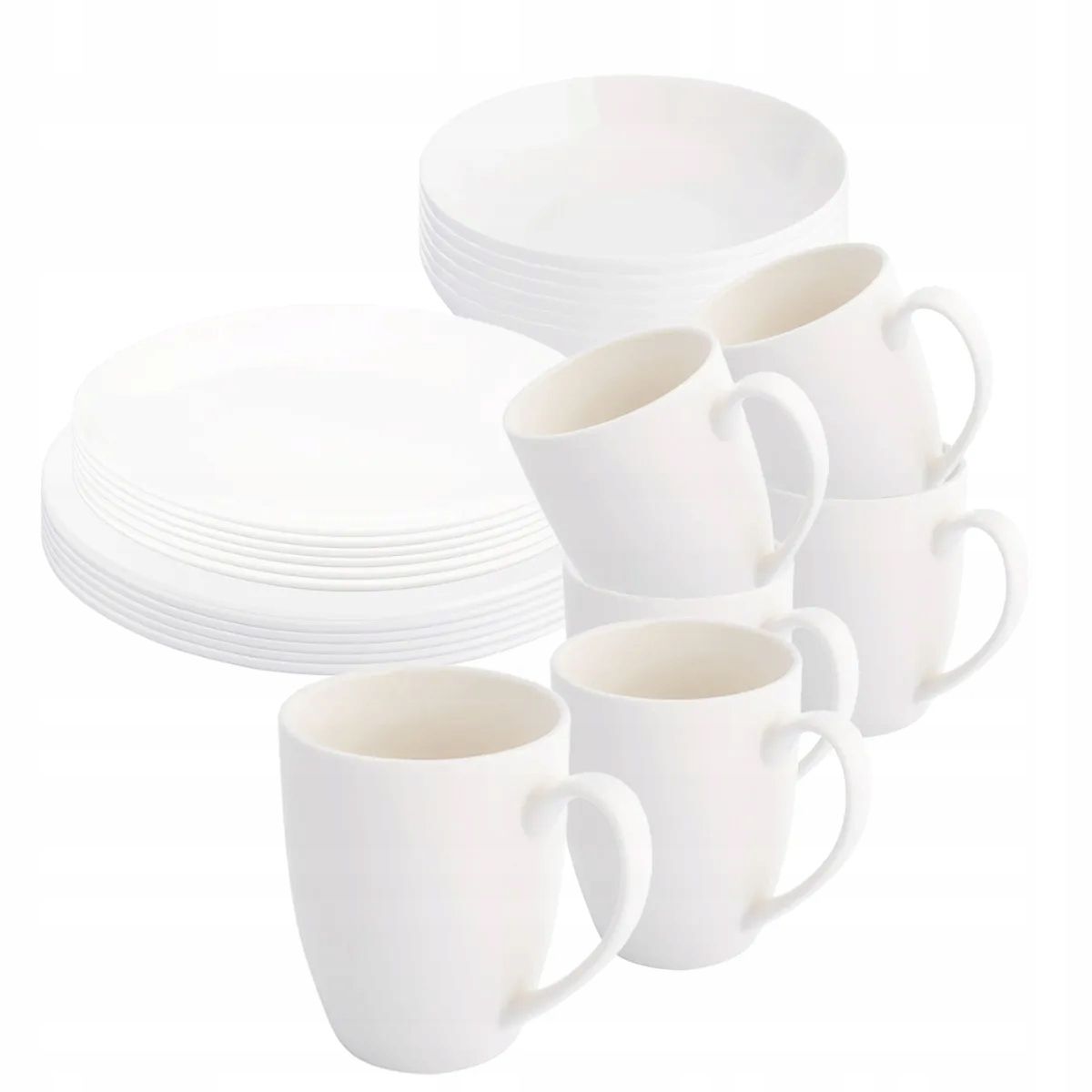  Tellerset 6 personen schüsseln platten 18 pcs. altom design reactive ivory