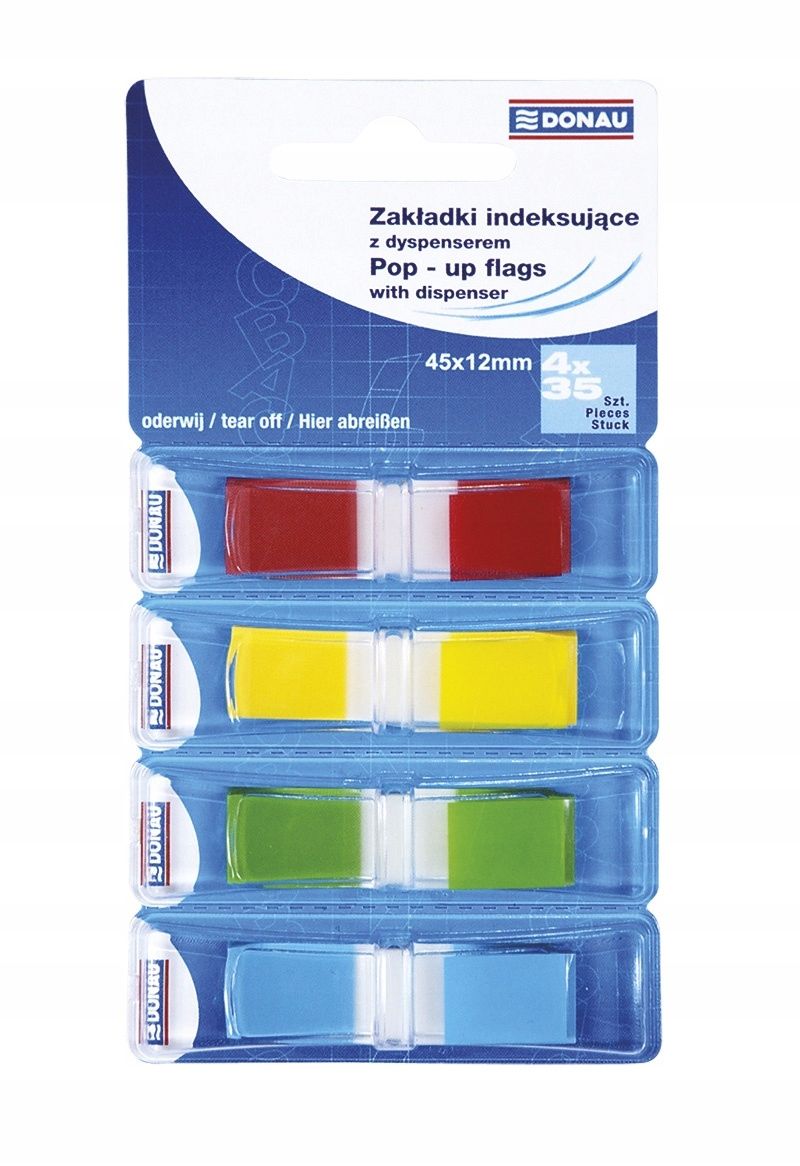  Registerkarten pp 25x45mm 1x50 blätter gelb klebrig