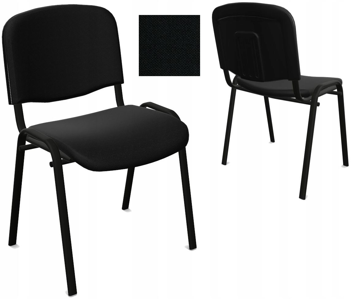  Konferencinė kėdė minkštas iso juodas ns