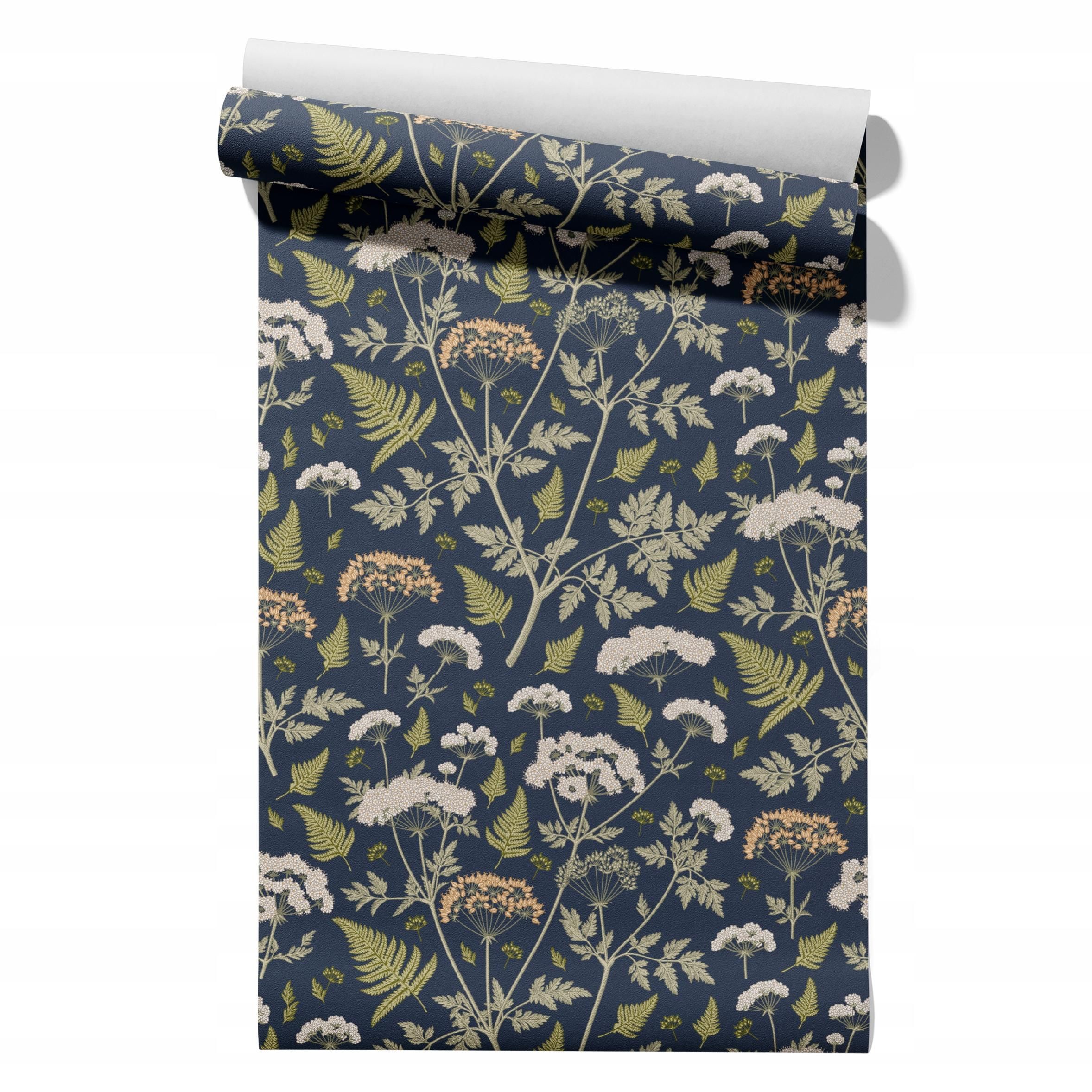  Wallpaper non-woven fabric pastel cherries wallpaper in a roll 50cm x 6,1mb