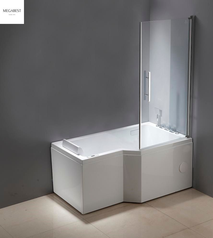  Luxurious bathtub with hydromassage i in the shower 160 cm