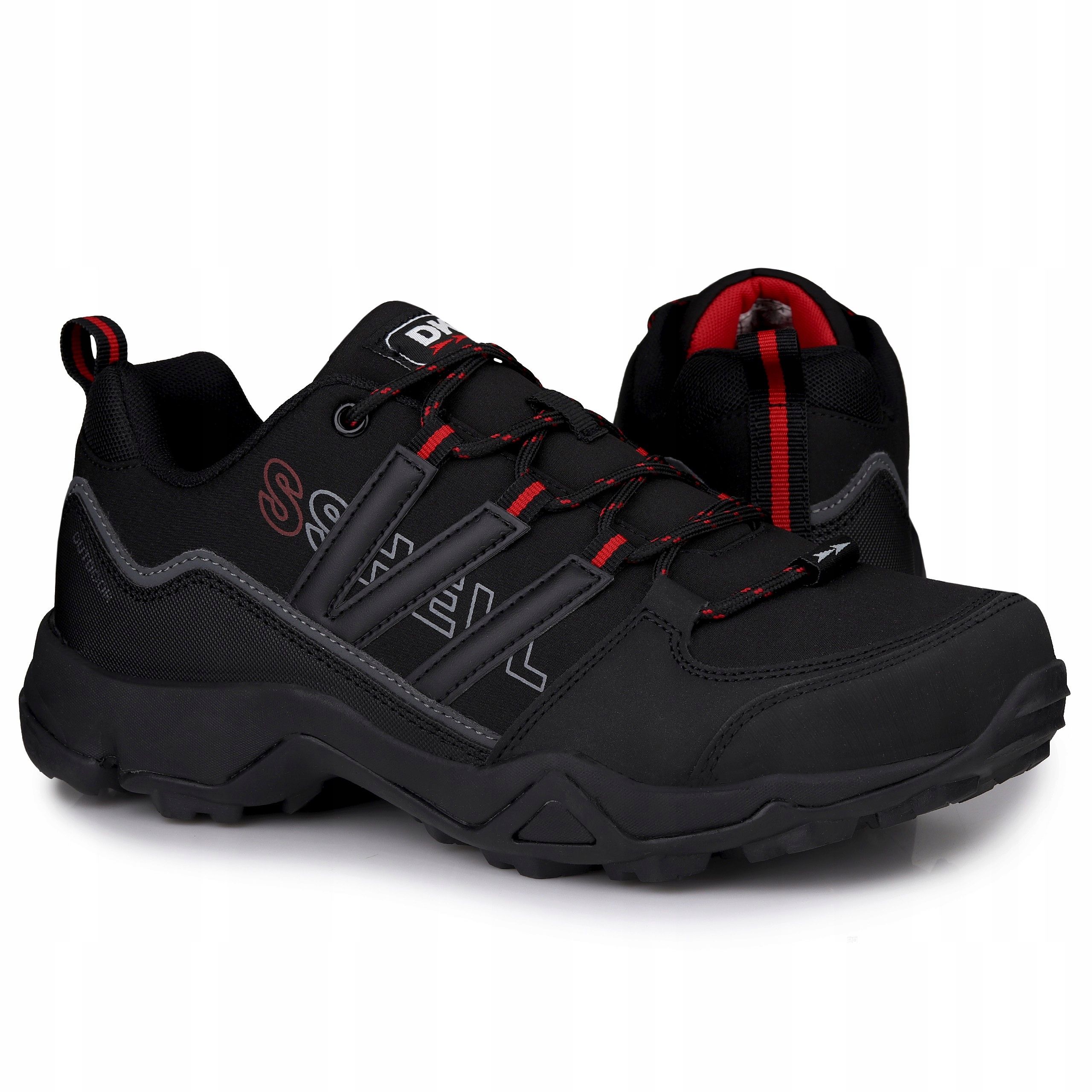  Pánské trekové boty dk swat-2 09601 blk / red m softshell