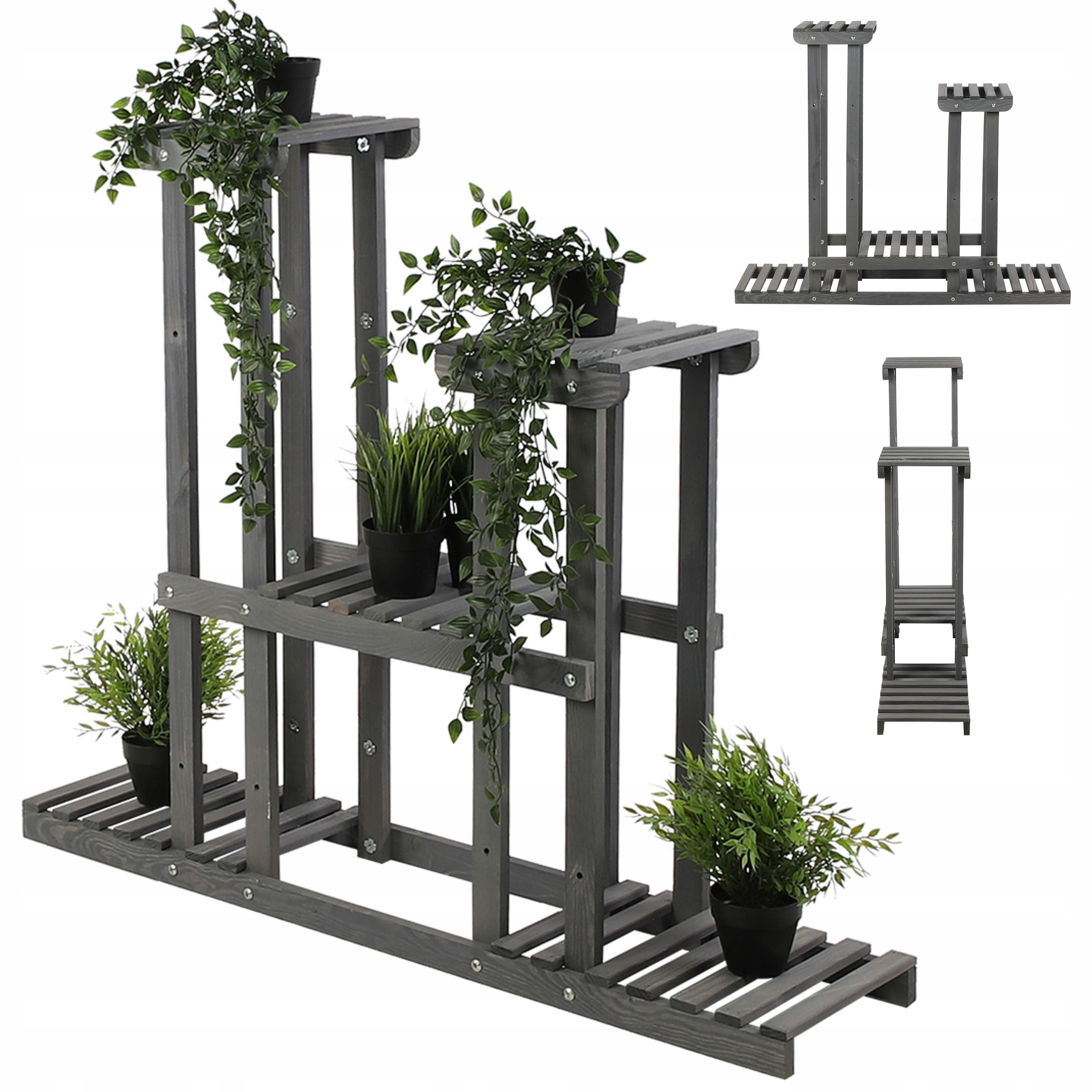  Wooden flower stand flower stand shelf for pots big durable eco