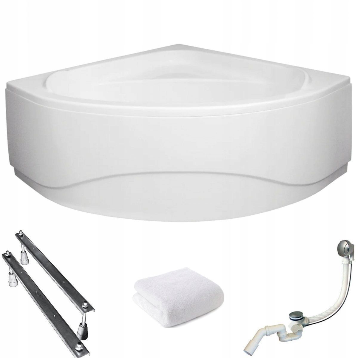  Corner bathtub with in the shower i body screen standard 130x130 siphon legs