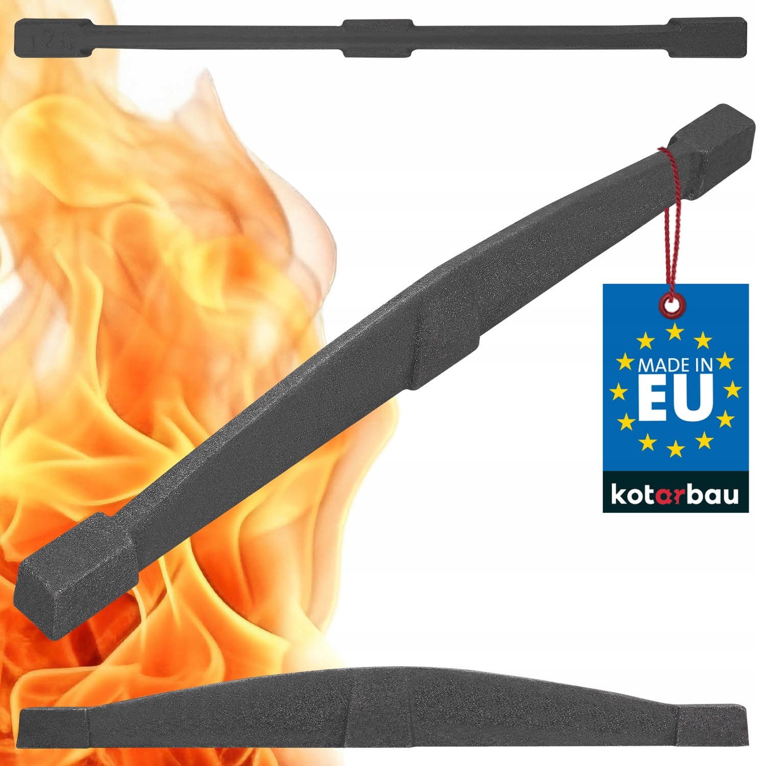  Gril trámy liatina 370 mm sztabkowy krb pre kachle pre krb kotol