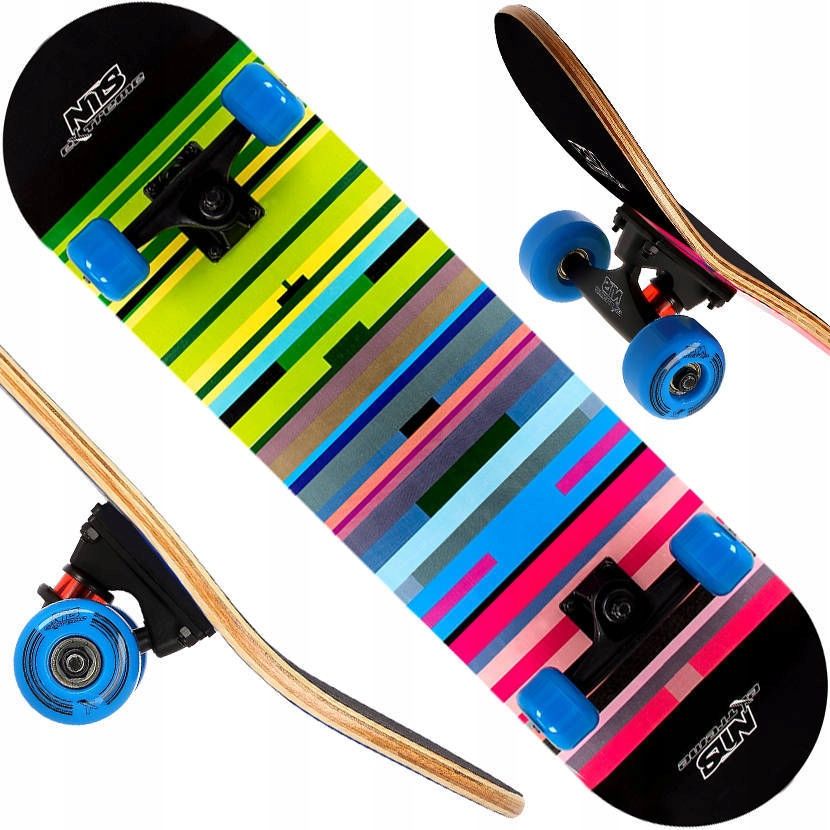  Nils klasický skateboard drevený profilované skateboard abec-7