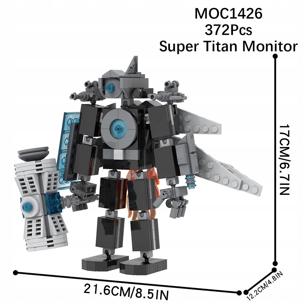  Mooxi skibidi toilet set macht bricks game großartig titan corps vs monitor man a