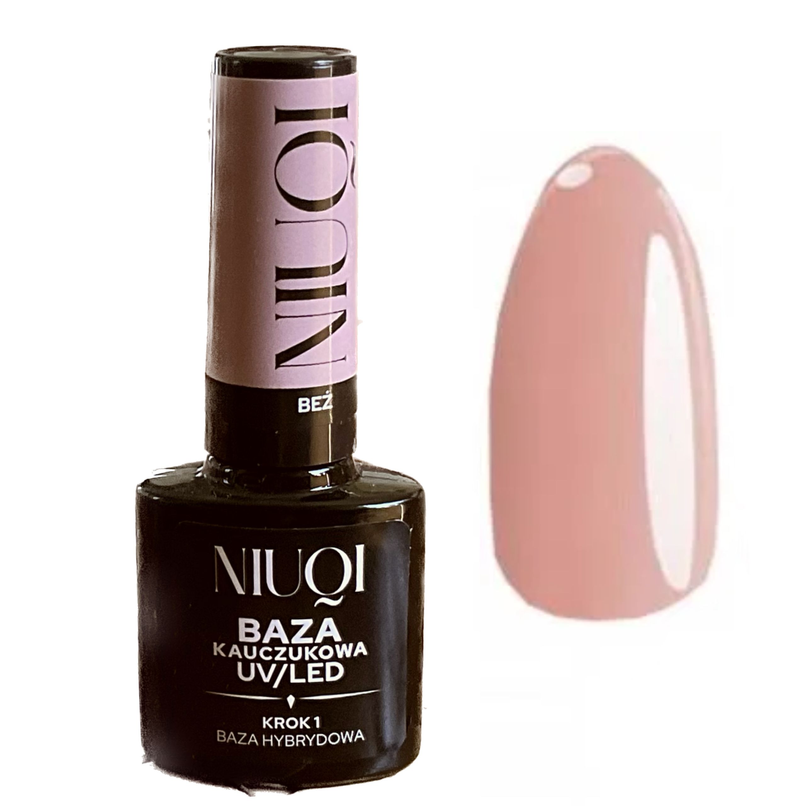  Niuqi gumová základňa na nechty peach 5ml hybridný