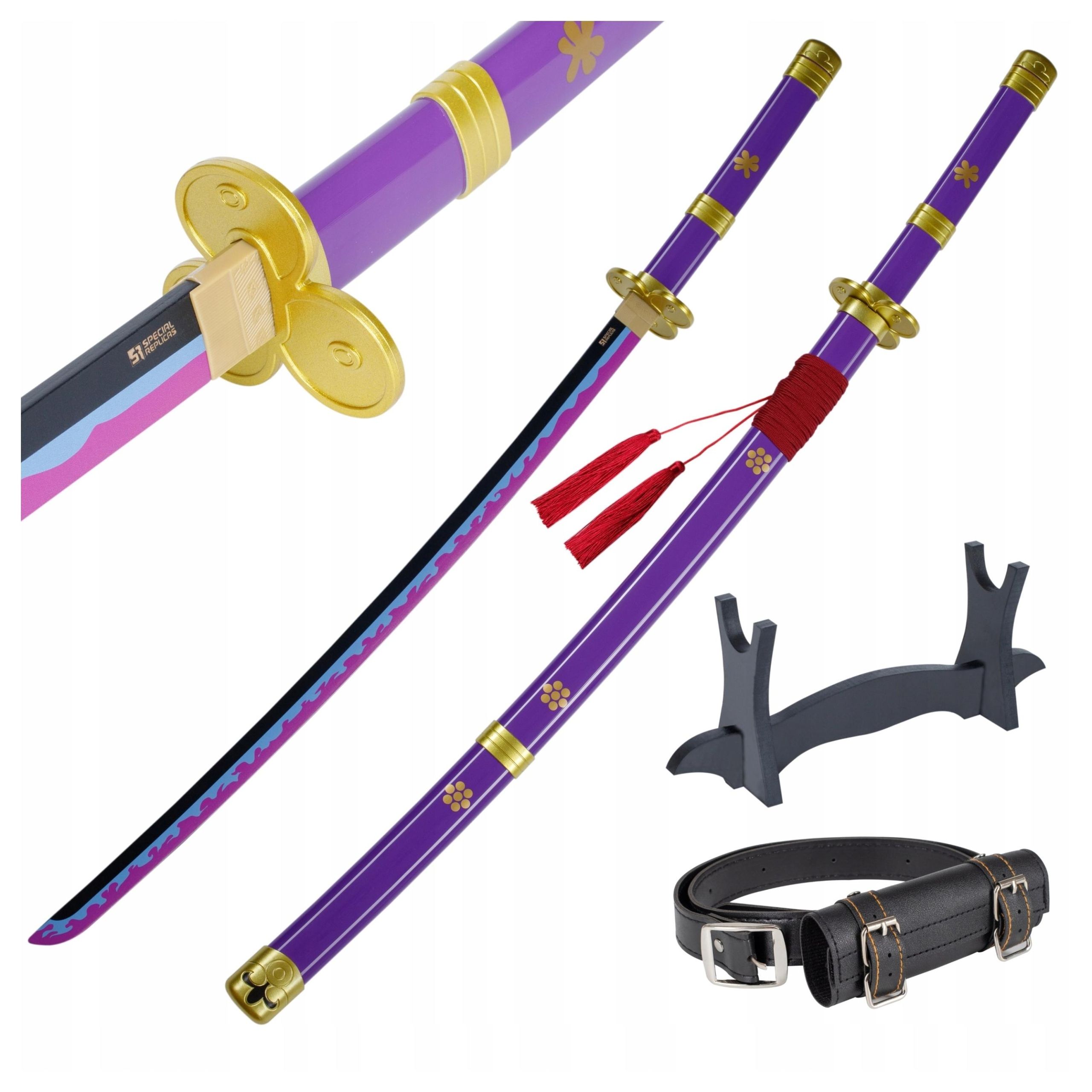  Mõõk katana roronoa zoro wado lchimonji üks tükk cosplay anime jt10512