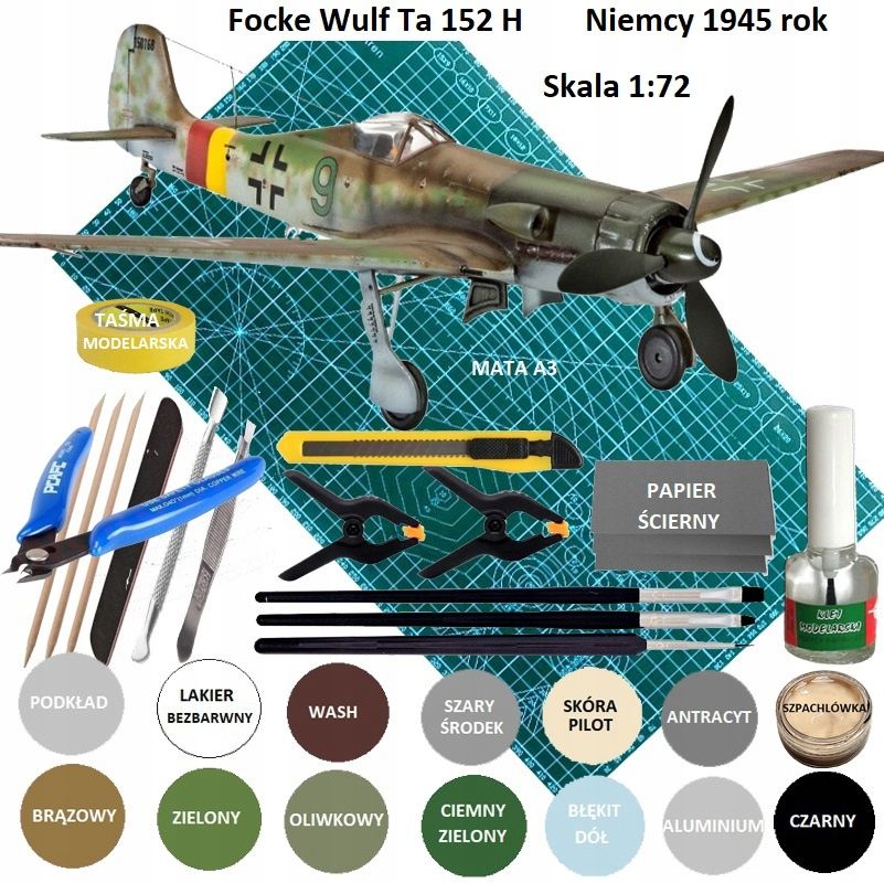  Modelis cisterna pantera tank panther type g + akrila krāsas modeļiem. aksesuāri