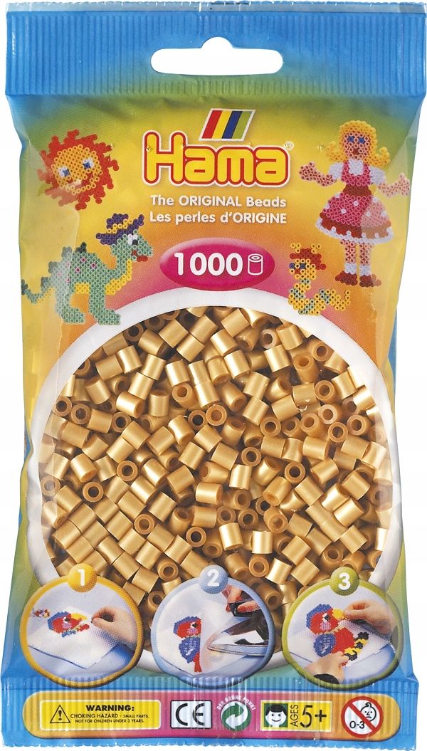  Hama 207-103 - svetlo žltý - 1000 korálky midi - krk