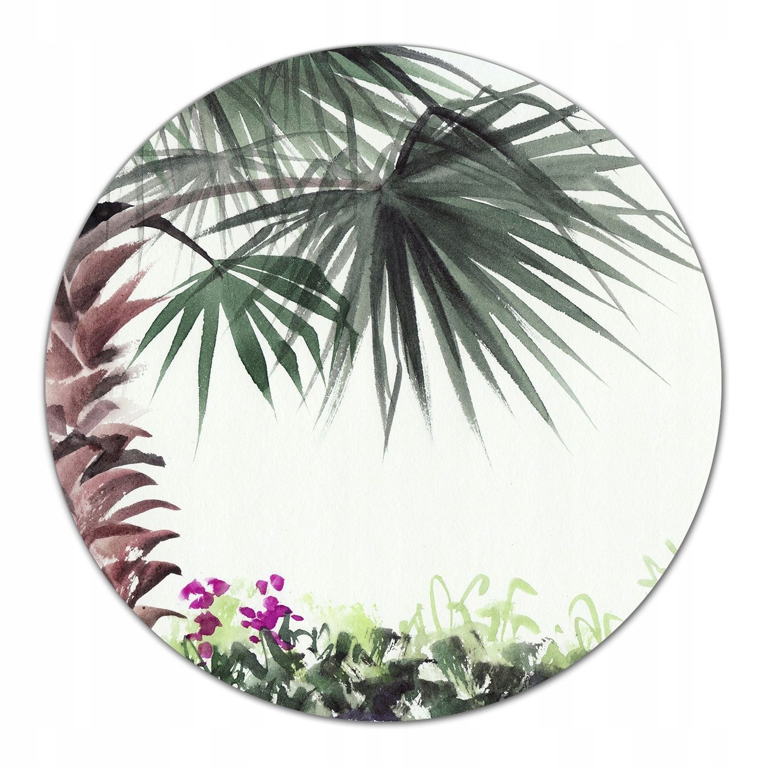 Rūdīts dēlis virtuvei glāze ar dekoratīvu grafikas lilijas ūdens 60x52 cm
