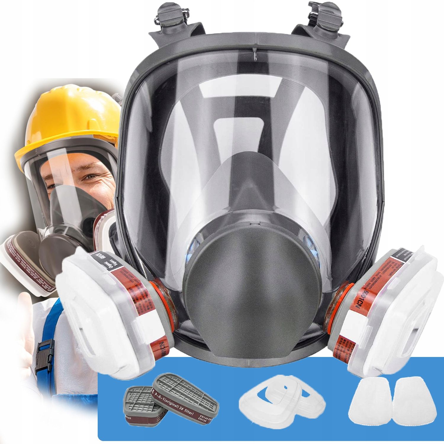  Respirátory opakovaně použitelné, respirátor malování s pelnotwarzowym