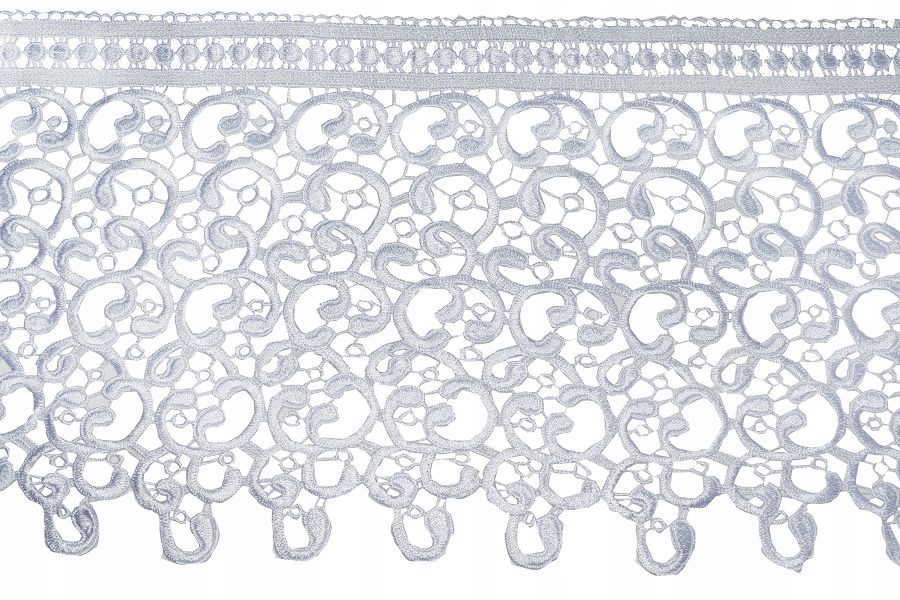  Gipiūras nėriniai baltas 30 cm raštas 6088