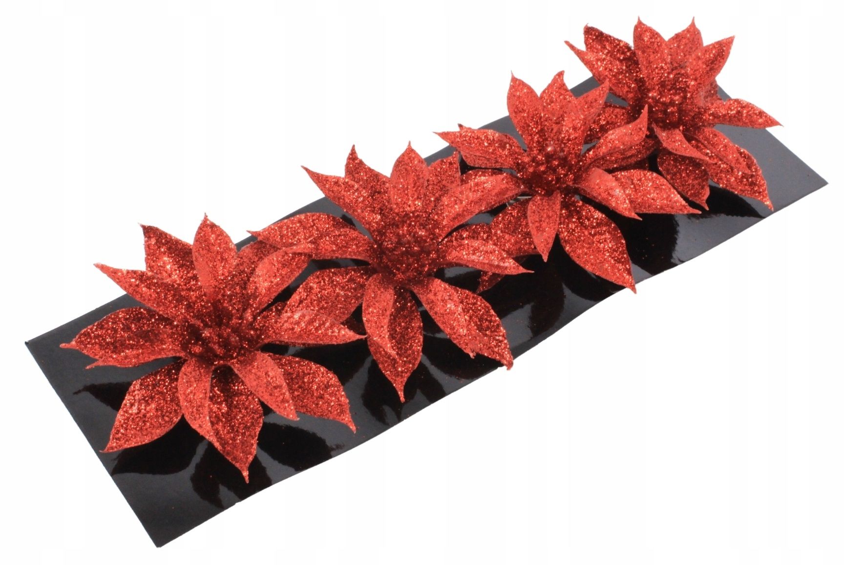 Glass christmas tree toys christmas tree toy with feathers 7 cm 4 pcs.