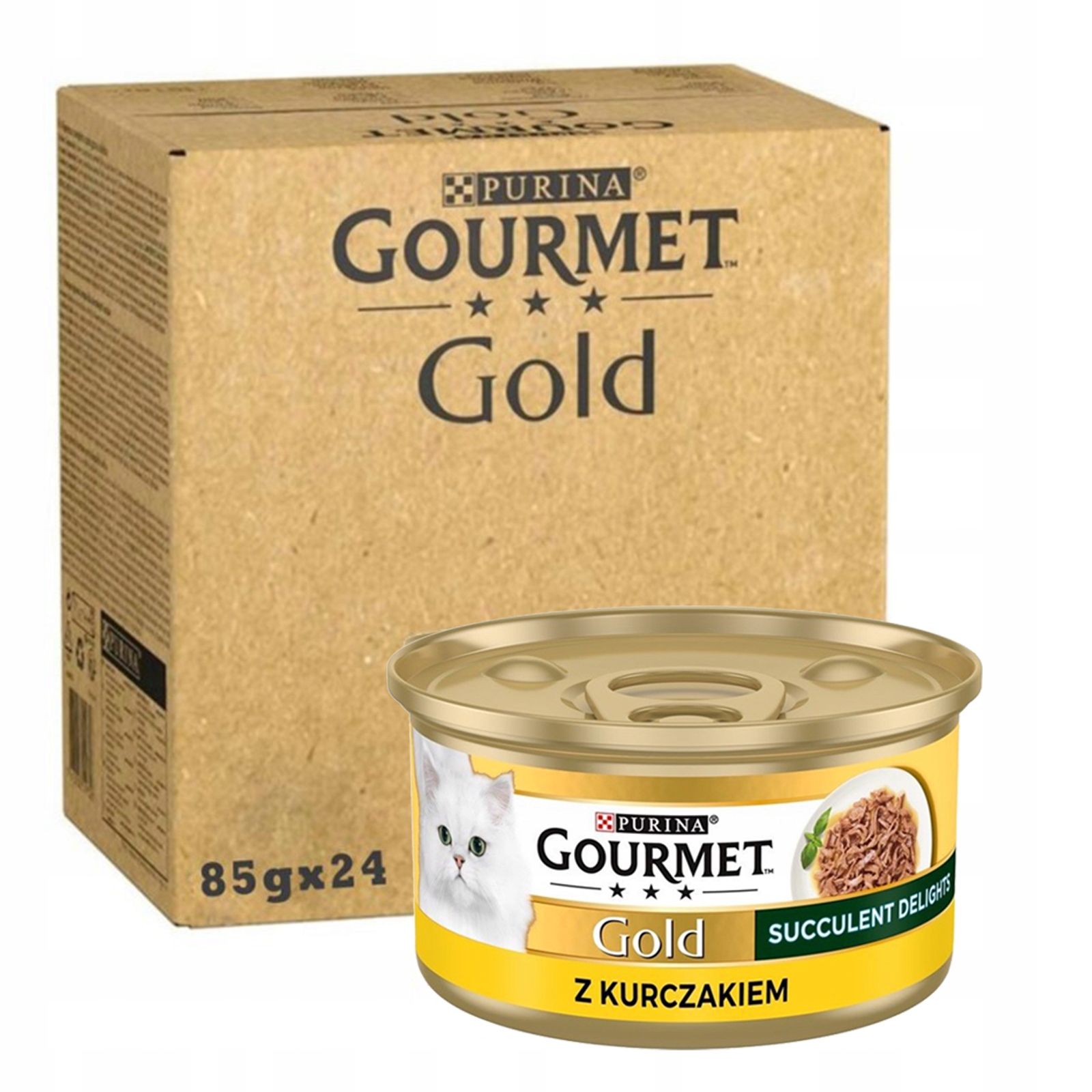  Purina gourmet gold savoury šlapias maistas su vištiena i morka 85gx12szt