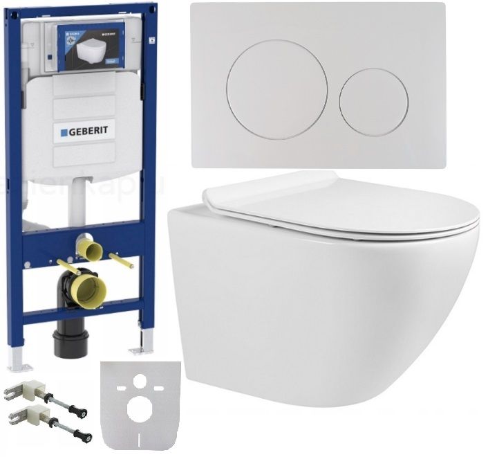  Wc rāmja komplekts geberit + atslēga + tualetes pods melns matēts + dēlis w/o+fresh