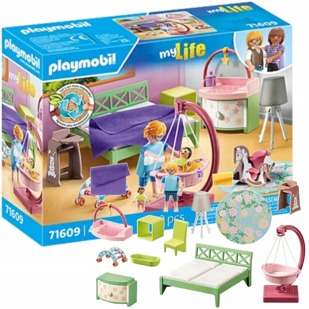  Komplektas playmobil 71423 automobilis su nameliu ant ratų