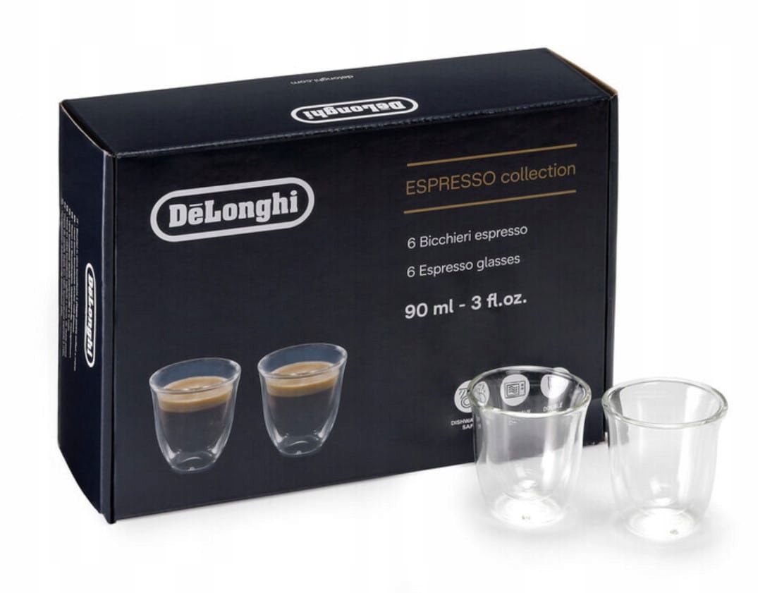  Delonghi thermal gläser in espresso 6 szt.90ml