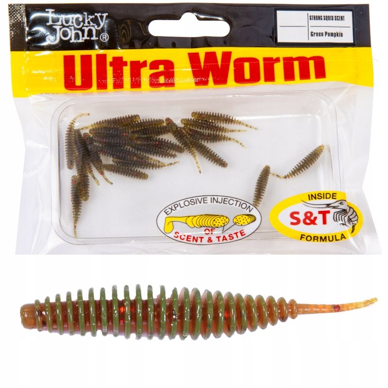  Guma kirminas lucky john ultraworm 2.0'' 5cm s13 purple plum 9x ant czeburaszke