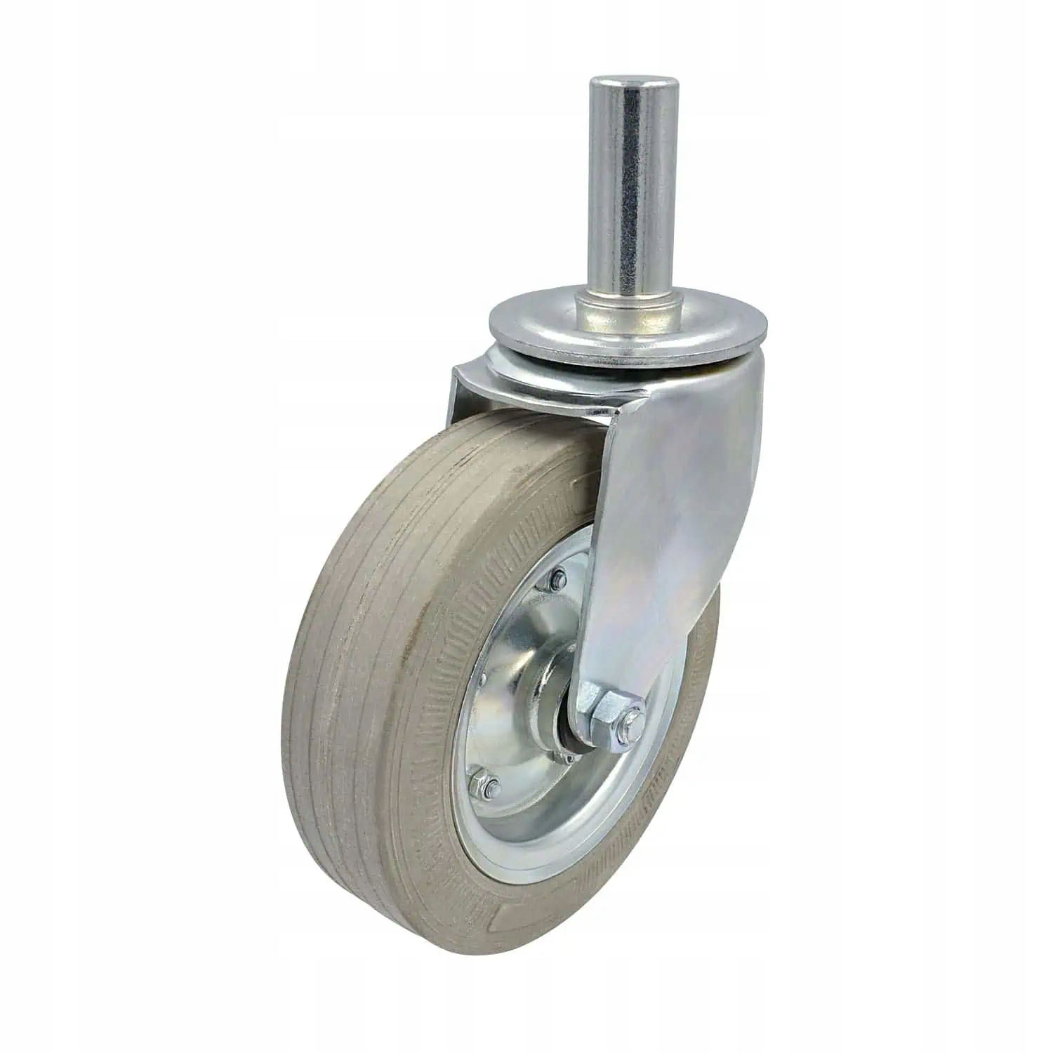  Kolo pelēks ķermenī ar kātu fi 125mm 80kg (fi24)