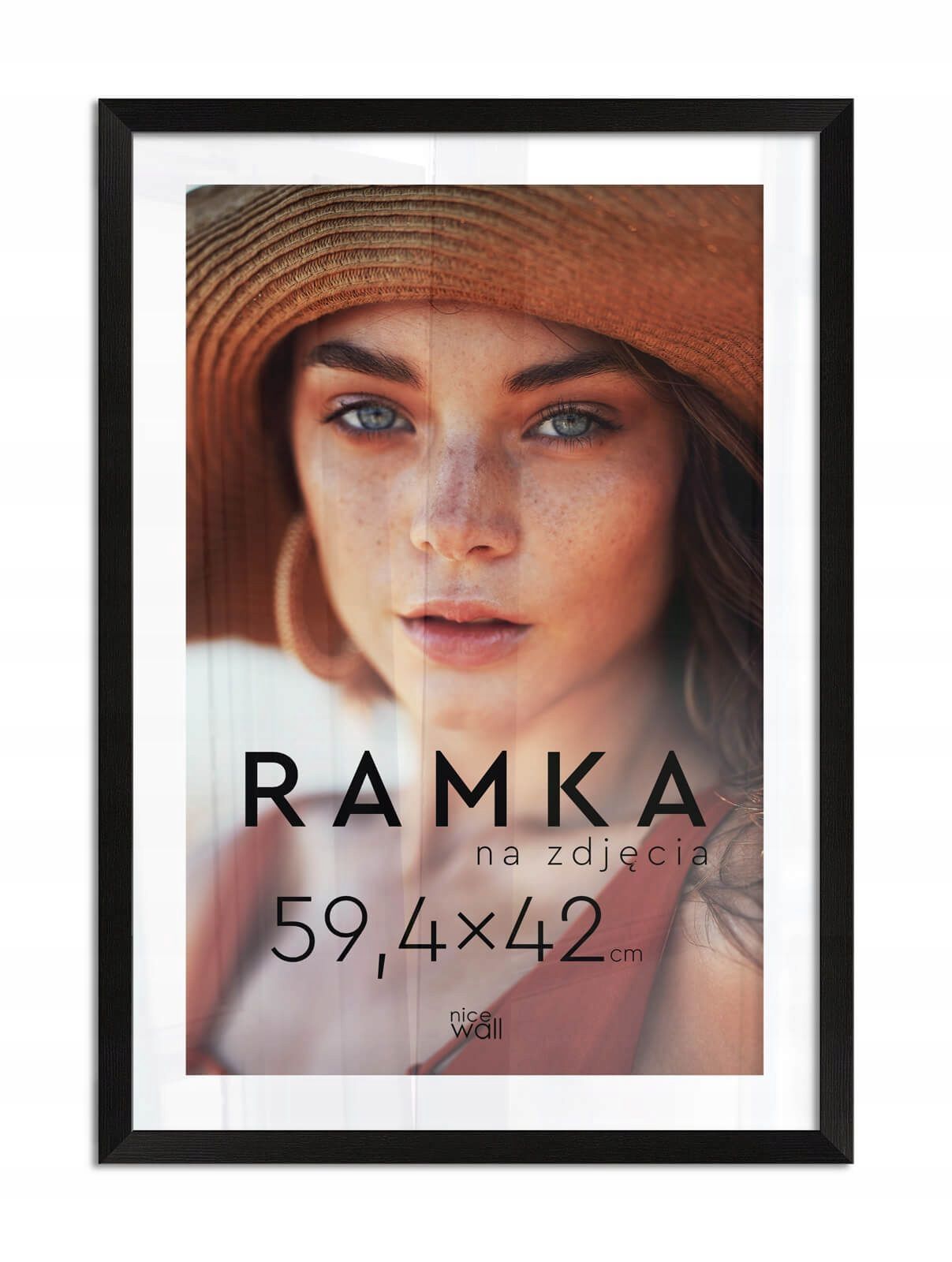  Black color photo frame 15x21 cm with support