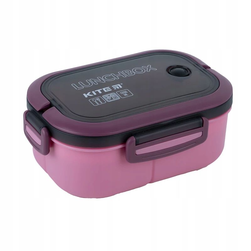  Obědový box s oddíly snídaňový box s příbory držák 1200ml kite