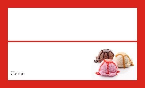  Laminated price lists sausages 60x95 mm 50 pcs. labels for the store shop fleshy
