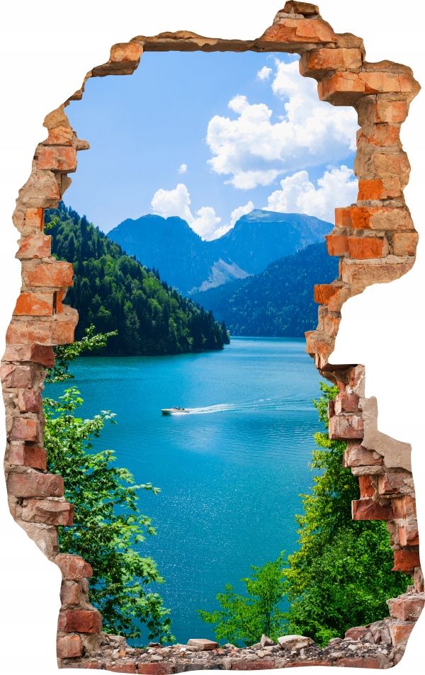  Sienas uzlīmes foto tapetes caurums 688 daba