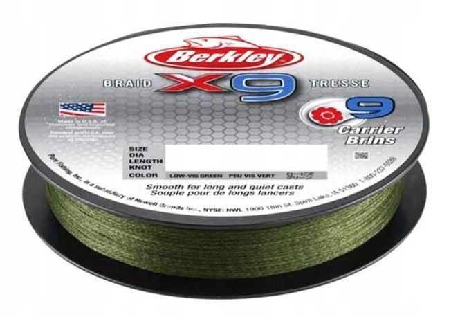  Pletená šnúra berkley x9 braid 0,06mm/150m fluro green