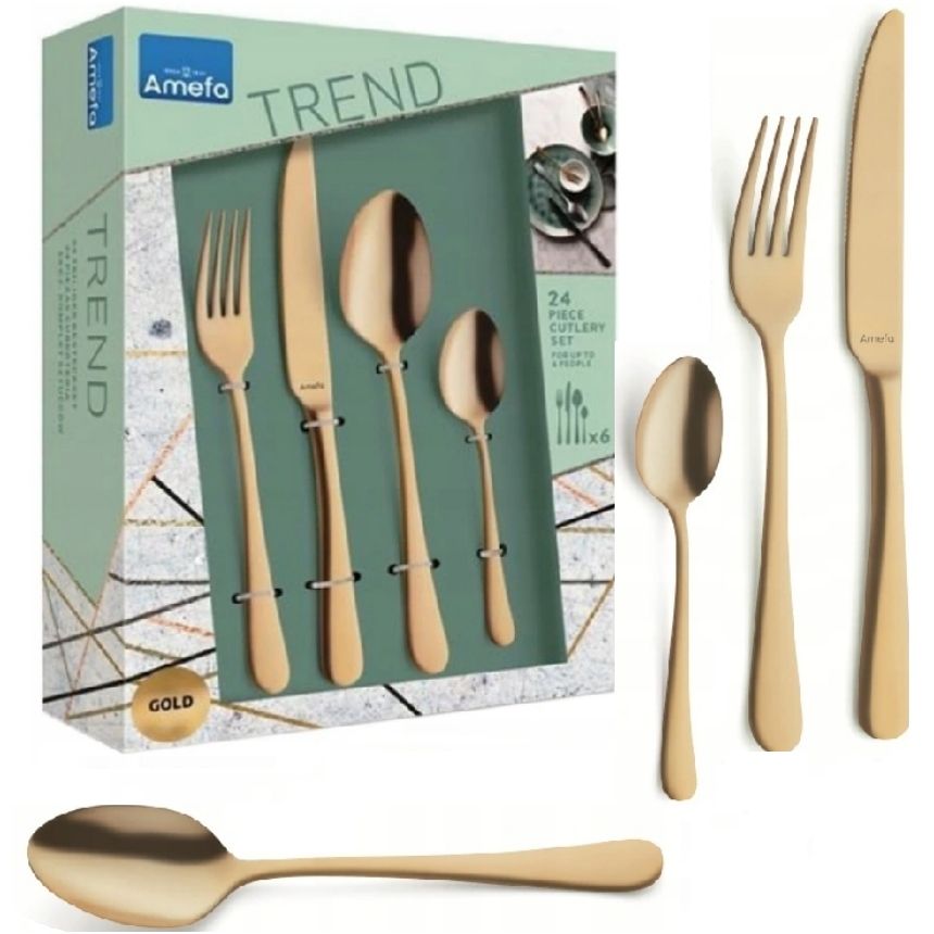  Amefa 24 besteck 1410 austin trend schwarz garnitur modern feiertage 6 personen