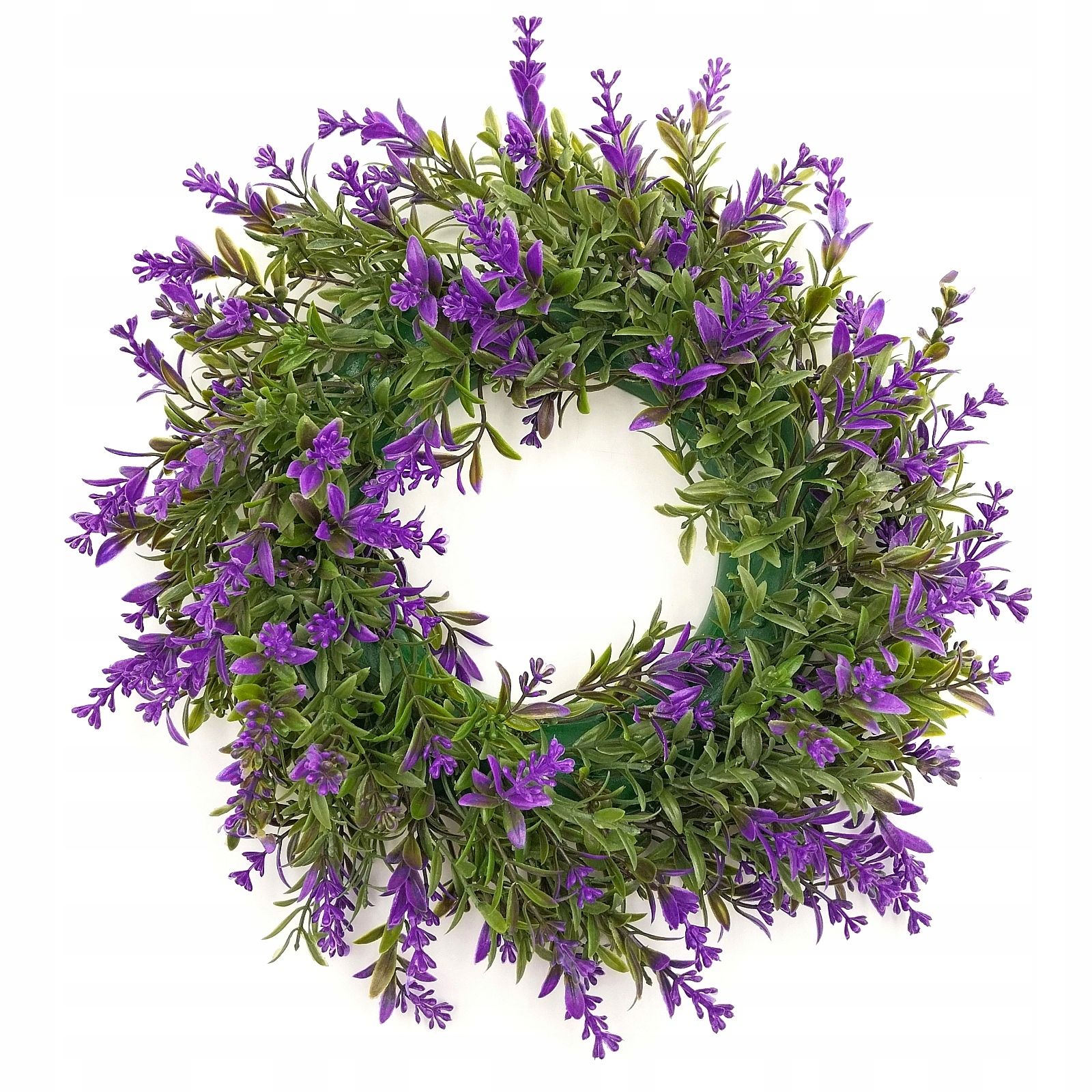  Durvju vainags skaņotājs dekoratīvs lavanda ziedi 25 cm lillā lavanda