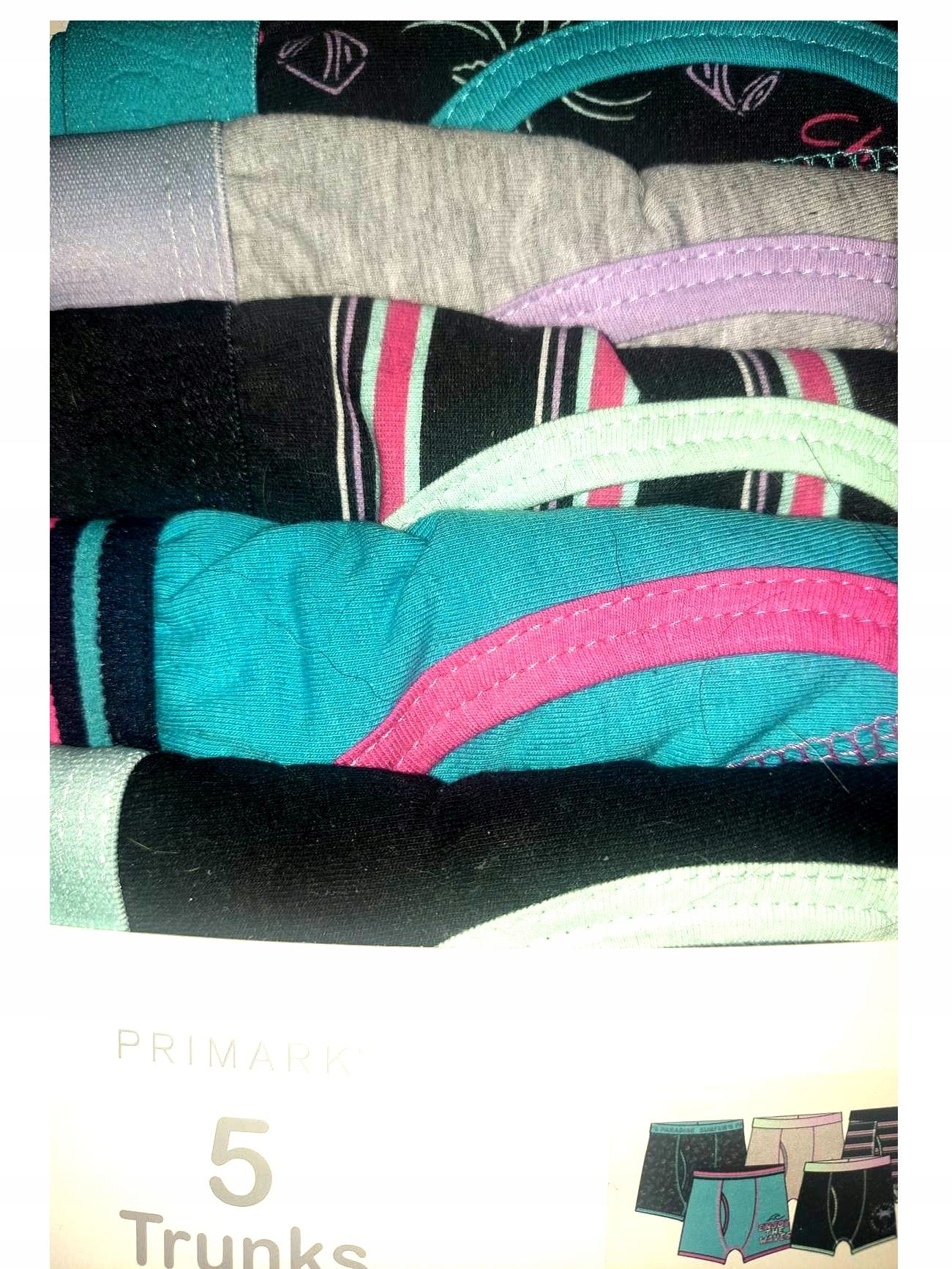  Boxerky nohavičky na 6-7 rok primark 122 7 párov čierny