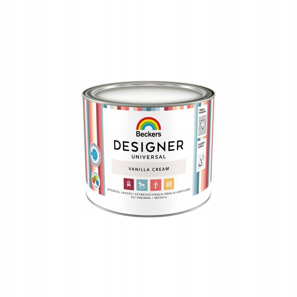 Emalju beckers designer universal 0,5l cappucino