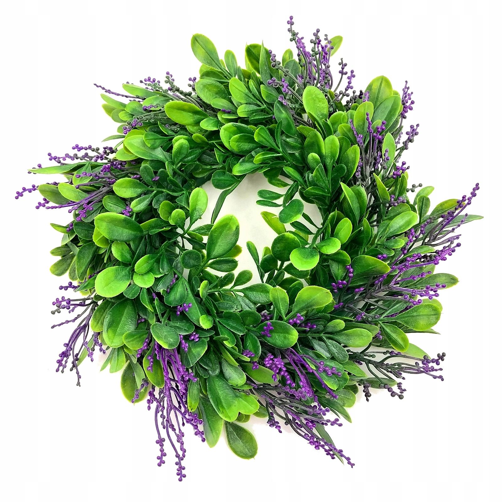  Durvju vainags skaņotājs dekoratīvs lavanda ziedi 25 cm lillā lavanda